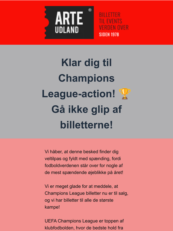 Klar dig til Champions League-action! 🏆 Gå ikke glip af billetterne!
