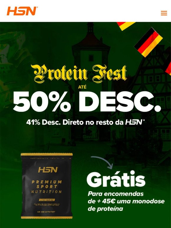 🍻 Vamos brindar neste 🍺 Oktoberfest 🥨 às nossas Proteínas Até 50% DESC. 💪