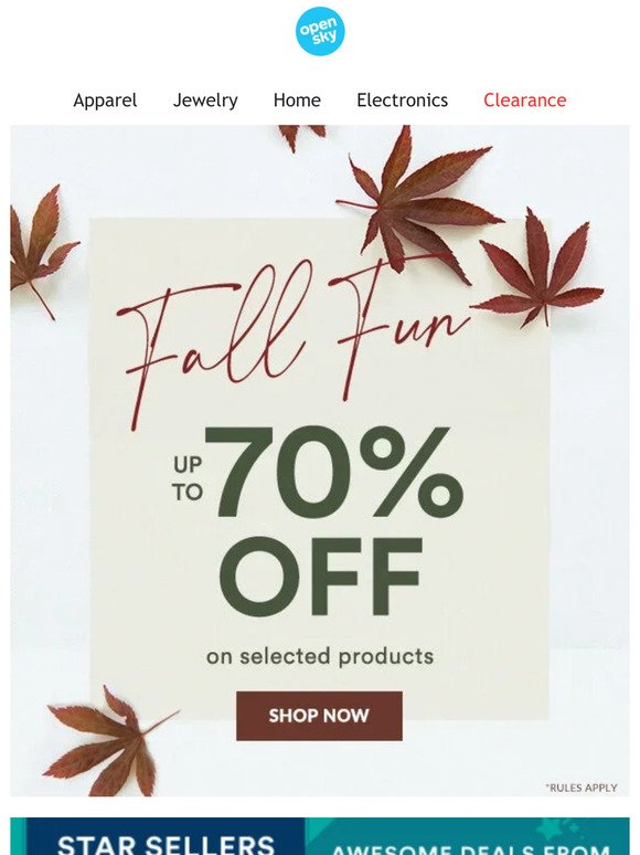 Shop New Fall Specials Here