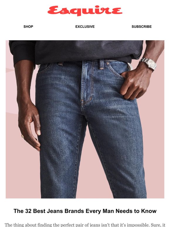 esquire: The Best Jean Brands for Men | Milled