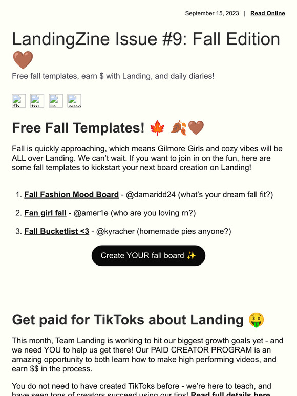 LandingZine Issue #9: Fall Edition 🤎