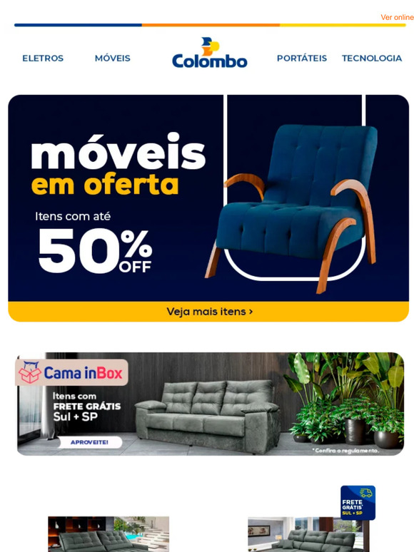 Móveis até 50% OFF 🛋️🤑