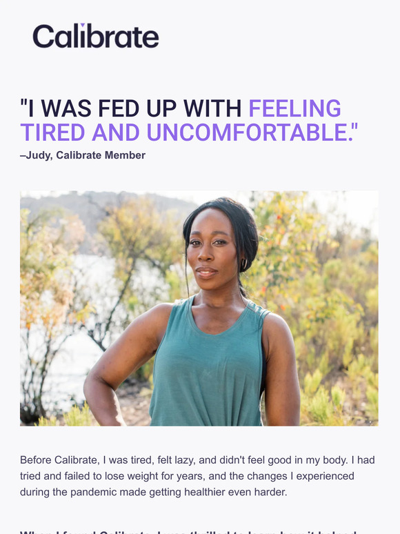 Find out how Judy lost 18% of her body weight.
