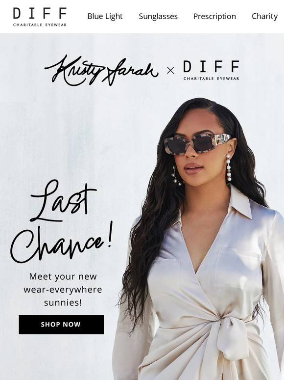 Kristy Sarah x DIFF Is Almost Gone! 😱