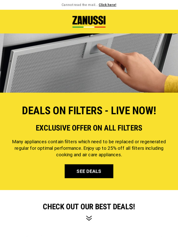Up to 25% off all filters