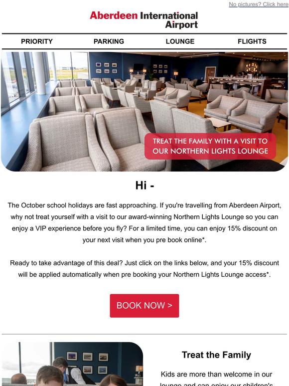 Aberdeen International Airport Treat the family with a visit to our