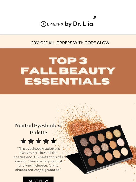 Top 3 Fall Beauty Essentials 🍂