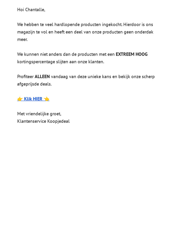 We kunnen niet anders...