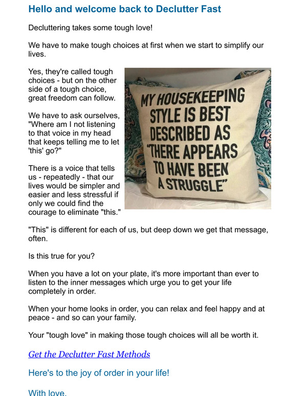 💙☕ Conquer Clutter with Tough Love