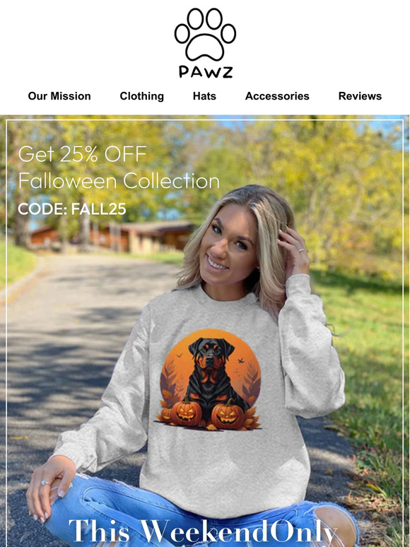 Get 25% OFF our Falloween Collection 🎃