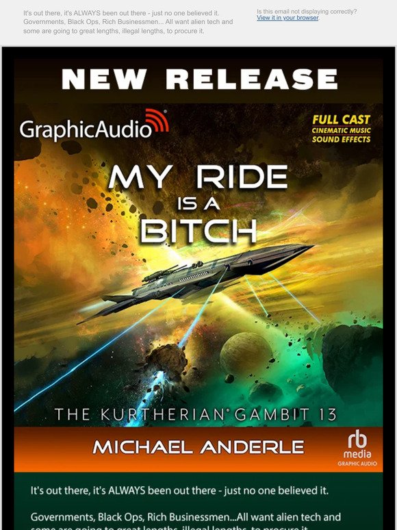 NEW RELEASE! The Kurtherian Gambit 13: My Ride Is A Bitch by Michael Anderle