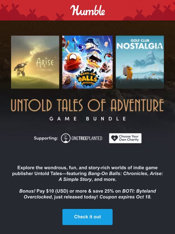 Discover the unique adventures of Untold Tales