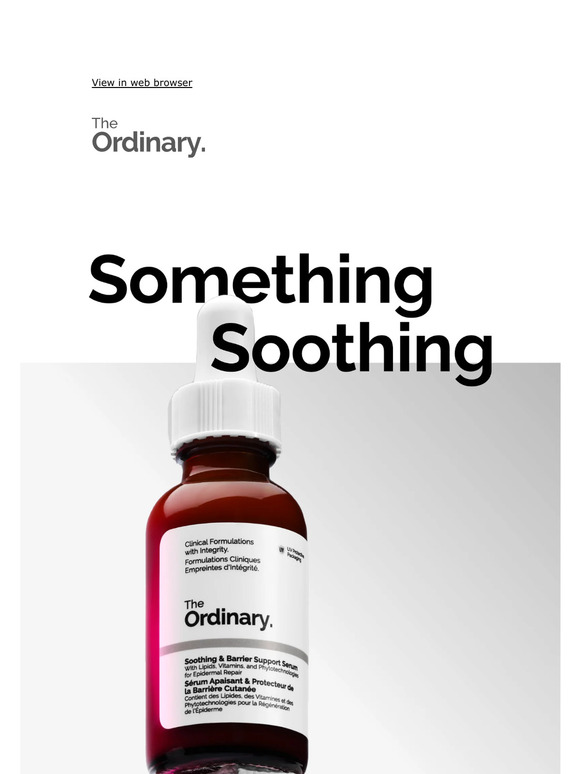 The Ordinary: New and soothing. | Milled