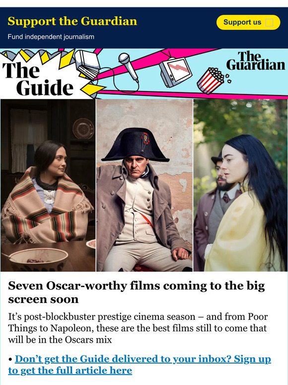 The Guardian Soulmates The Guide 104 And the nominees for best picture 2024 are Milled