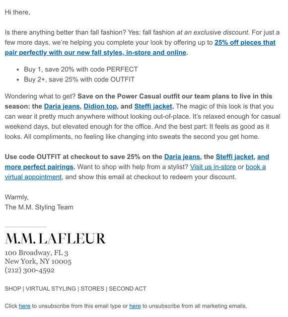 25% off our #1 fall outfit.