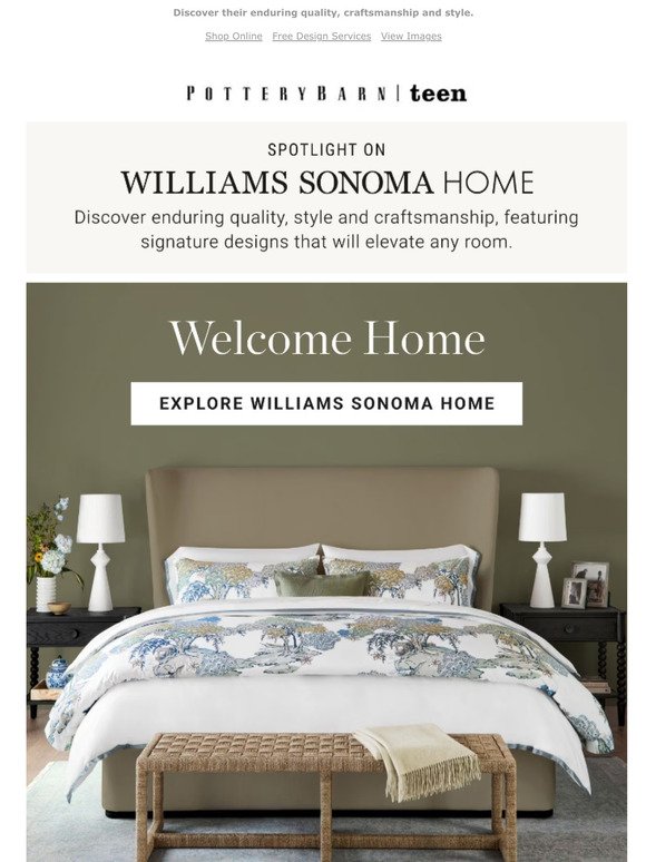 Say Hello to Williams Sonoma Home