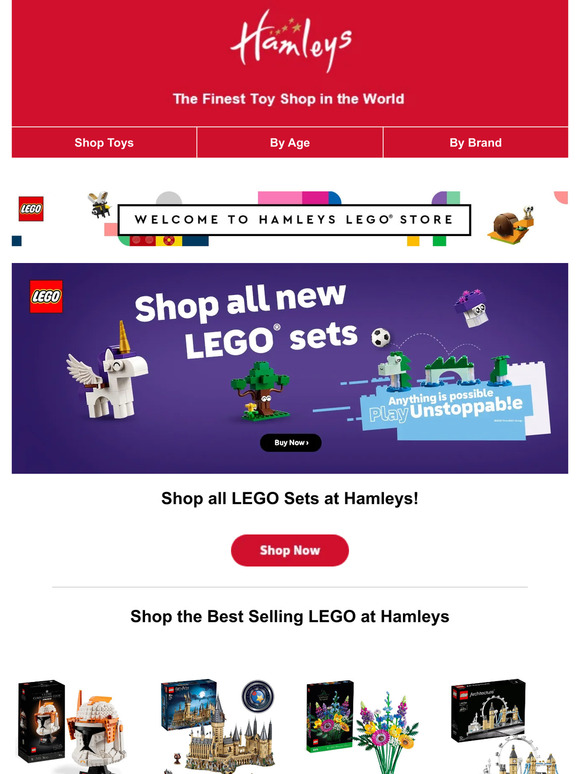 Hamleys to Hamleys LEGO Store! Milled