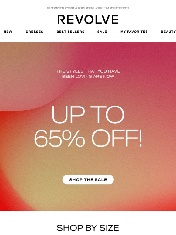 your size is on SALE!