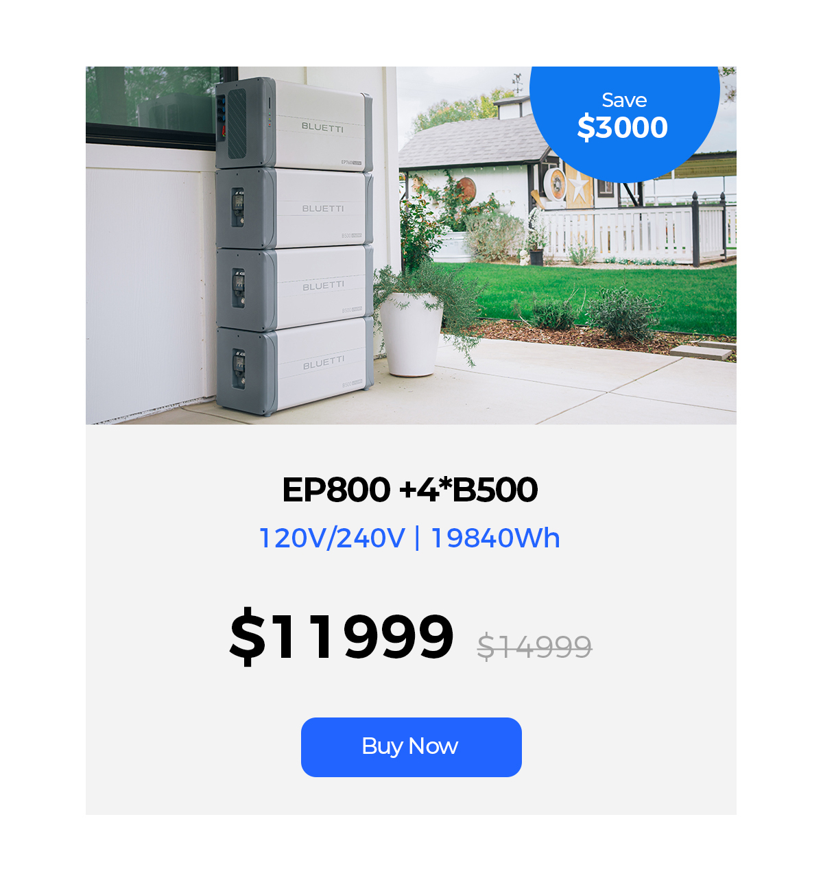 BLUETTI INC BLUETTI EP800 Unleash the Energy to Keep Your Home