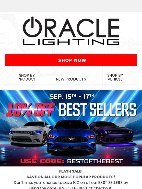 FLASH SALE!! 10% OFF OUR MOST POPULAR PRODUCTS