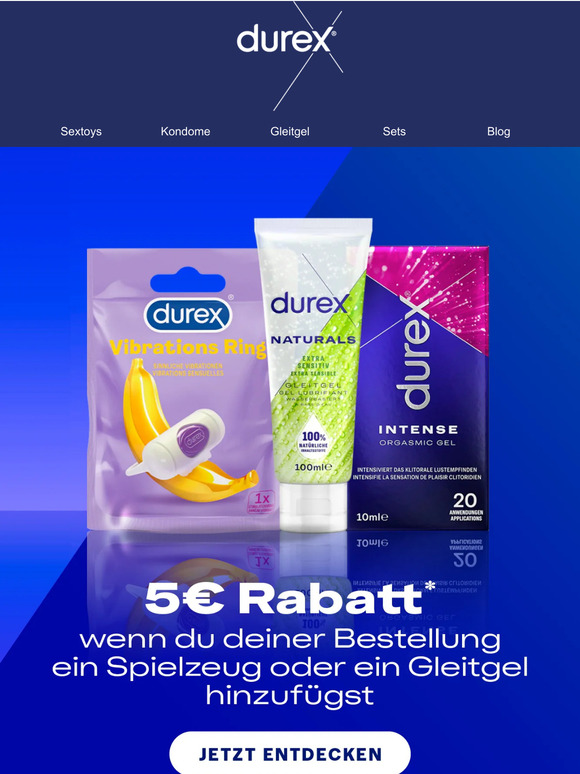 5 € Rabatt auf Ihre erste Bestellung von Gleitgelen oder Spielzeugen 🚨
