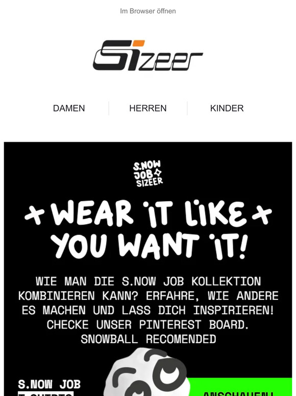 Checke ab, wie man die s.now job-kollektion kombinieren kann