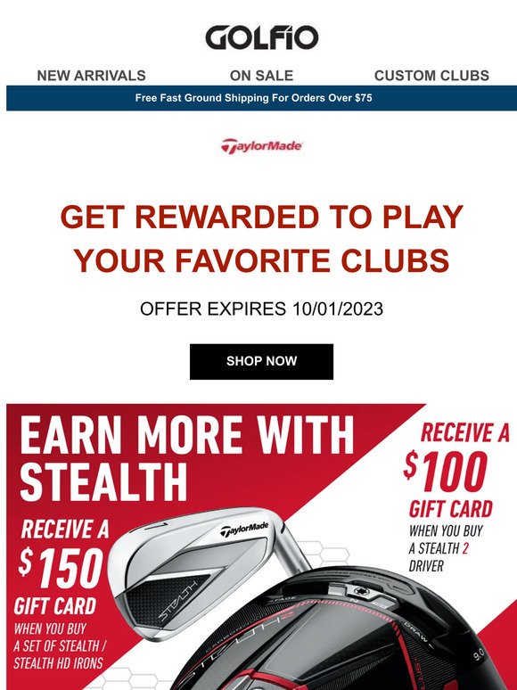 TaylorMade Stealth Special Promotion