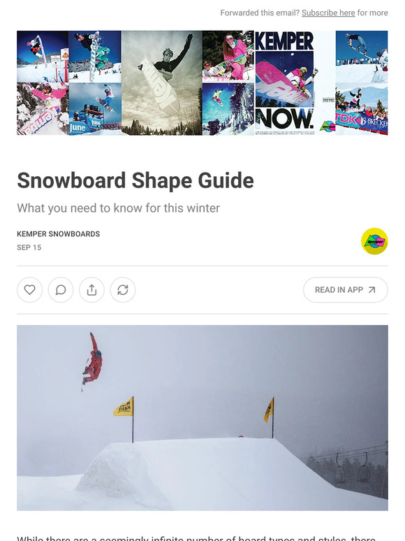 Snowboard Shape Guide