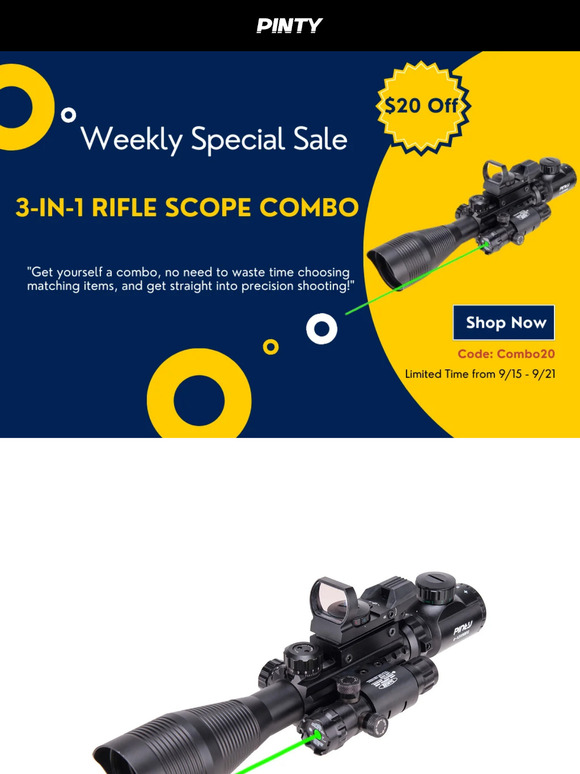 Pinty Scope Improve Your Shooting Precision for Less Milled