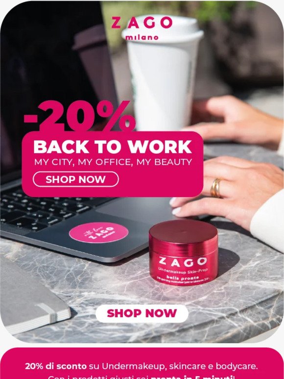 20% OFF! 🤩 Back to work ⭐