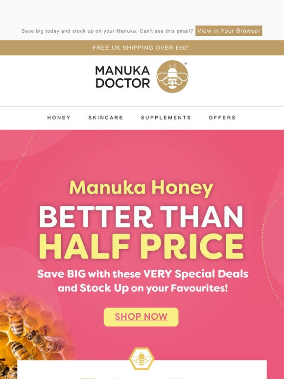 £6 Manuka 🔥 + £5 FREE Credit 🔥