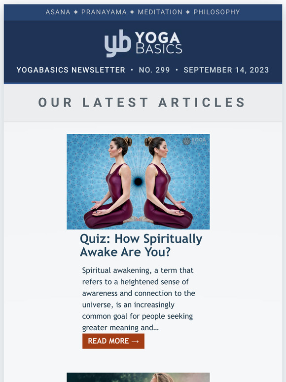 Yoga Basics News #299 • September 14, 2023