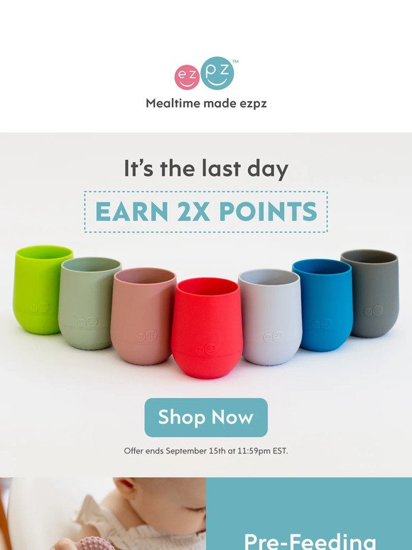 Last day for 2X points! 📢