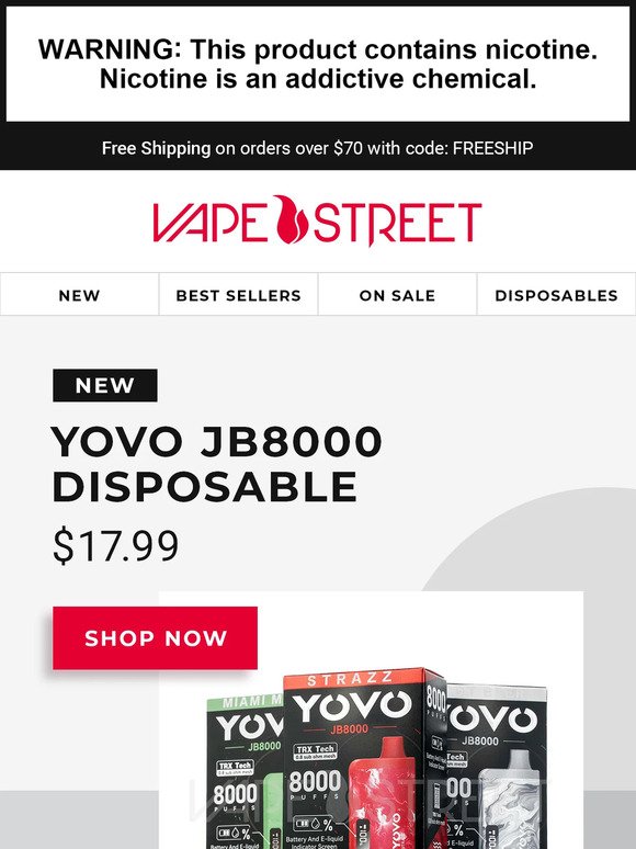 🚨YOVO JB8000 Disposable has arrived!