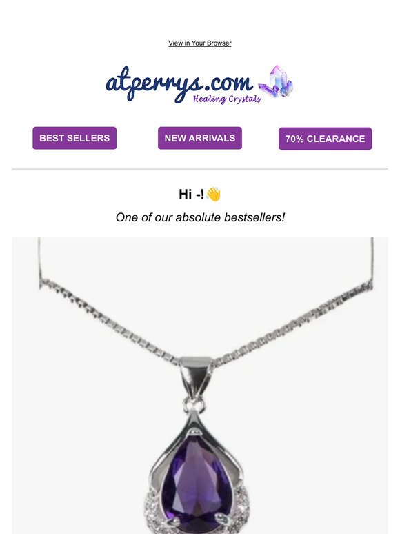 —, have you seen this Amethyst White Topaz Necklace?