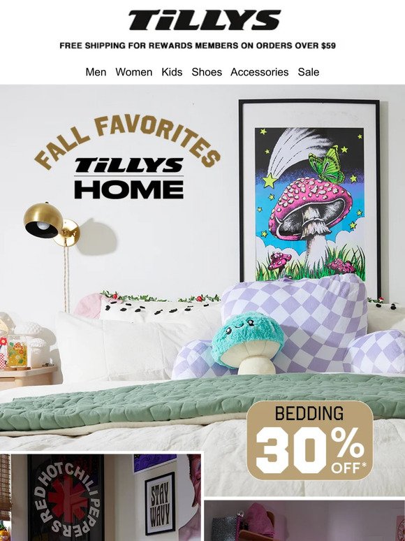 30% Off 🏠 Tillys Home Sweet Home (SALE)