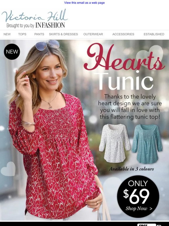 NEW Summer Top to Love | Hearts Tunic
