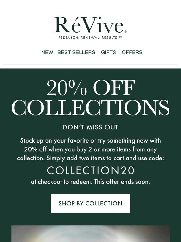 Don't miss out: 20% off iconic collections...