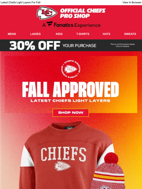 kc chiefs pro shop: Thanks For Visiting! Discover More Gear You'll