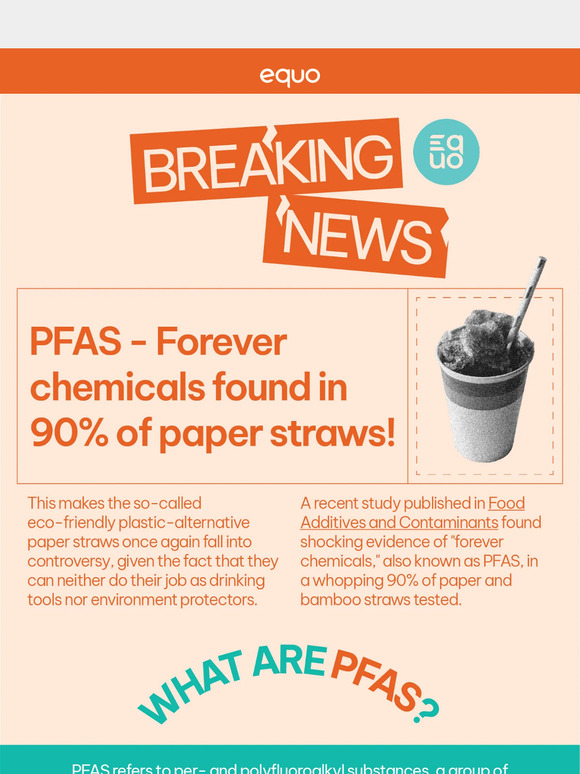 Are Your Straws Safe? New Data on PFAS 🛑