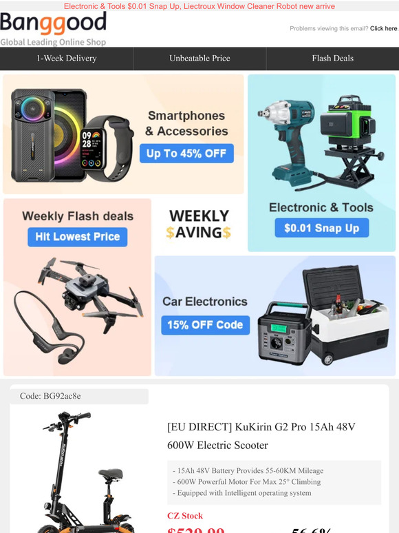 STOCK Running Out Fast! 48V Electric Scooter 56.6% OFF, AC/DC Voltage Clamp Meter $22.99