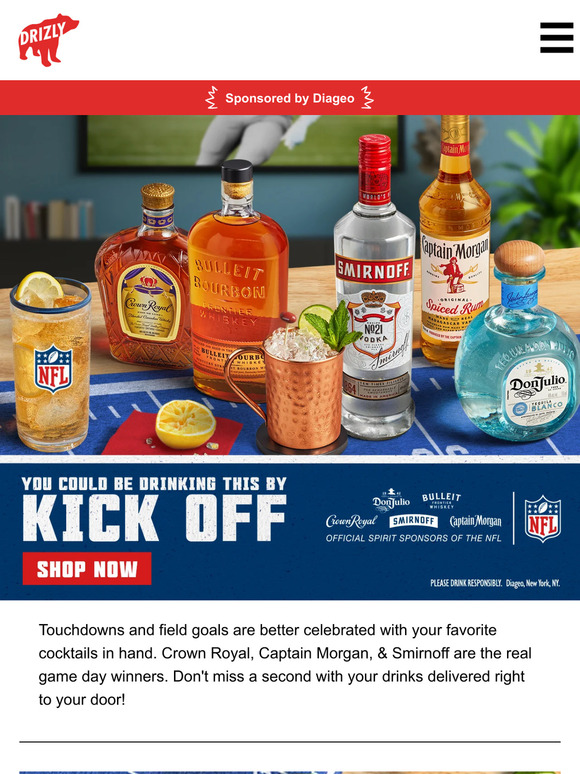Touchdoownnn! Your bar cart is the MVP.
