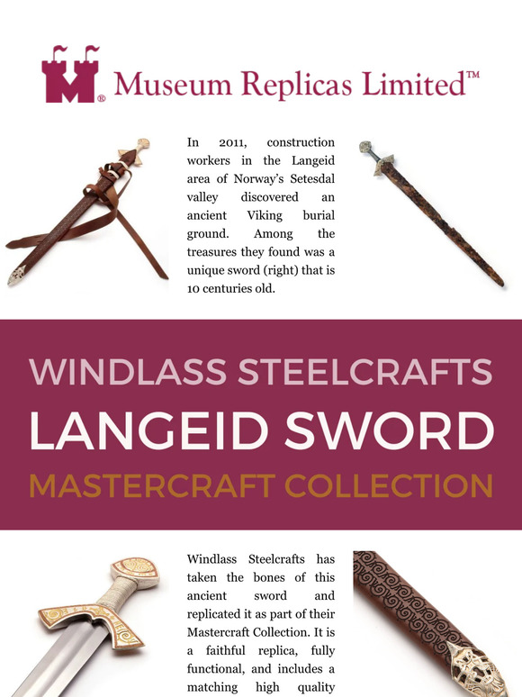 It's Here Windlass Steelcrafts Langeid Sword 🗡