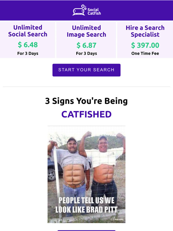 Social Catfish 3 Signs You're Being Catfished! Milled
