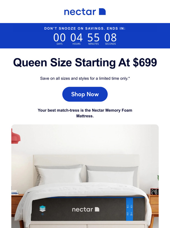 $699 Queen size is sale-ing away ⛵...