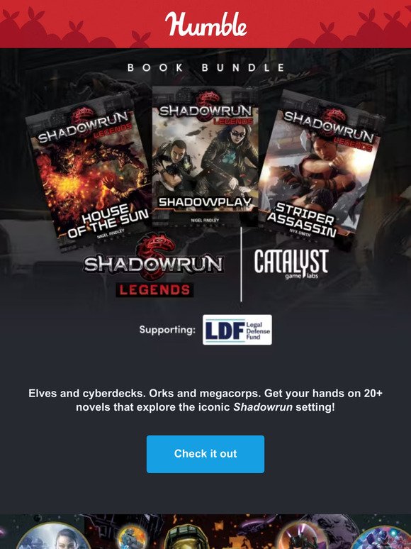 Dive deep into the origins of Shadowrun with this collection of 20+ novels