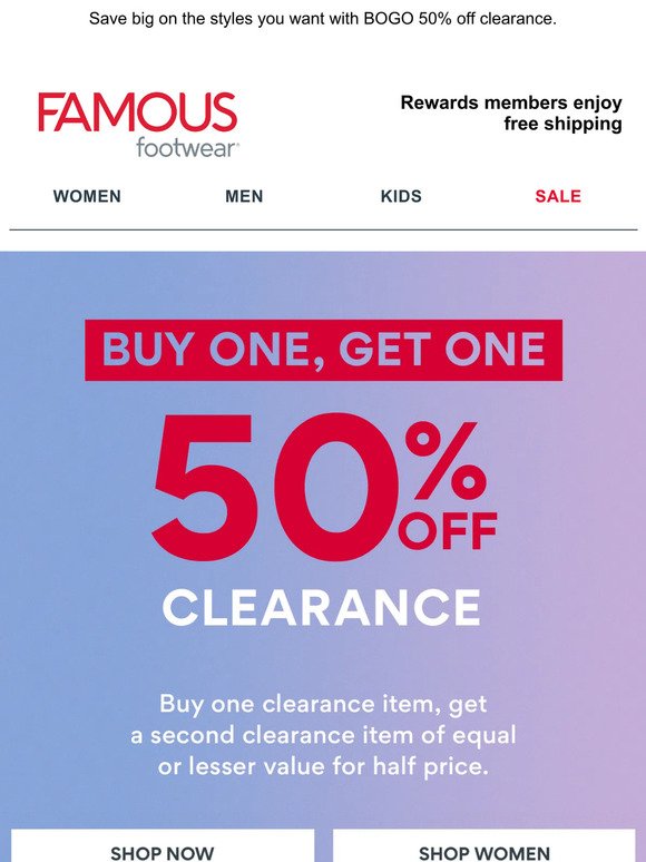 Don’t miss this: BOGO 50% off clearance