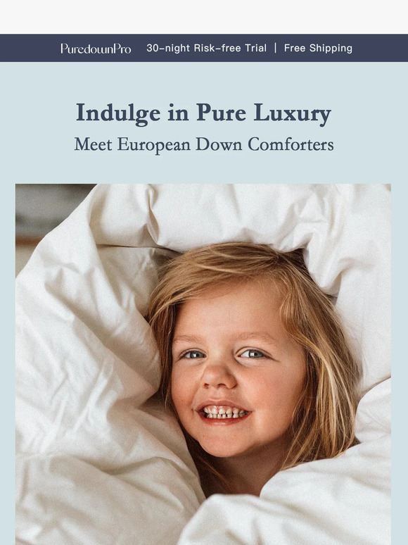 Puredown.Inc You Deserve Quality SLEEP Germany Made Comfort Milled