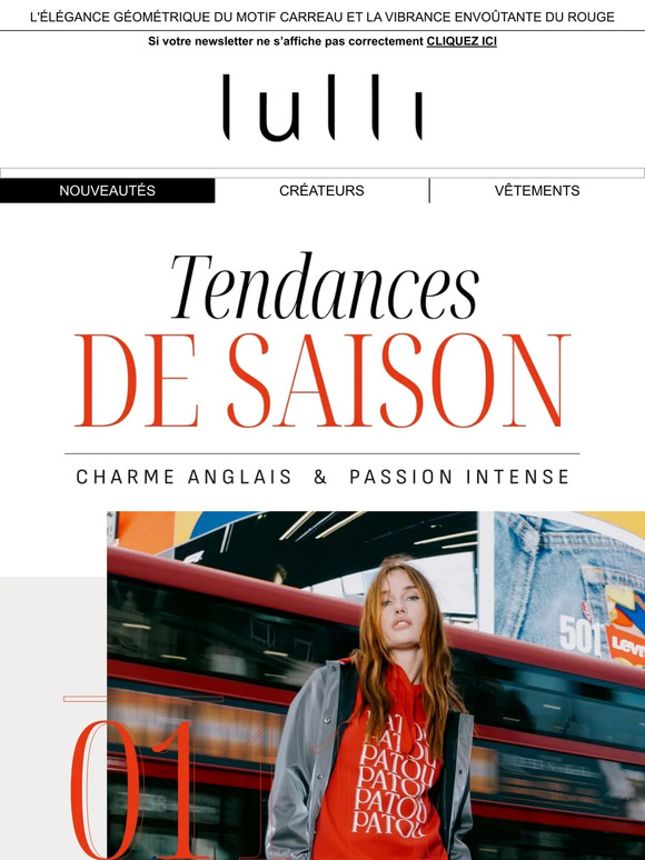 Lulli sur la toile: LE ROUGE & LE CARREAU : ?� adopter cet automne ! | Milled