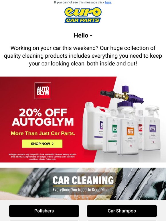 Working On Your Car This Weekend? We Have Everything You Need To Keep Your Car Clean!